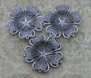 Vintage Floral  Filigree Antique Silver (3)
